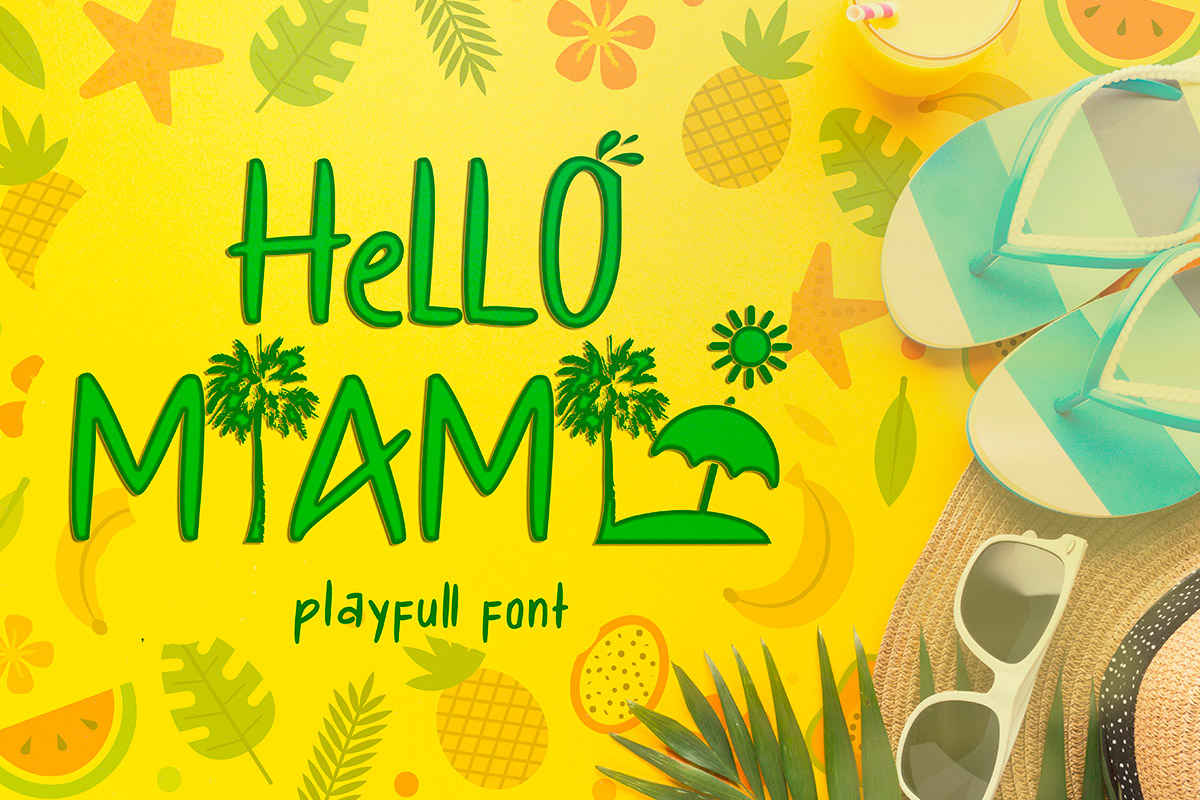 Free Hello Miami Playfull Font