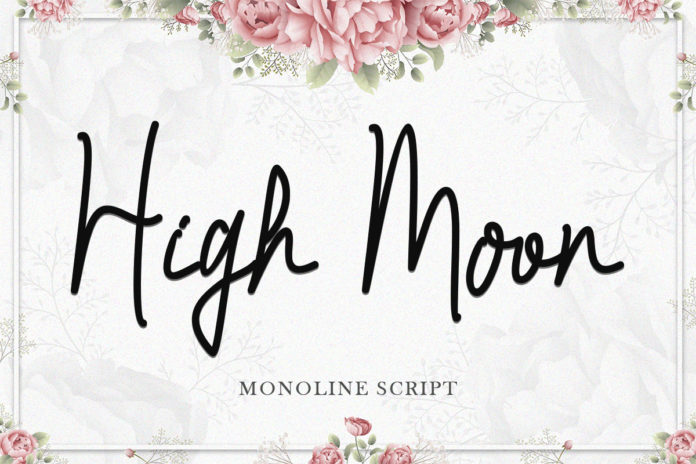 Free High Moon Script Font