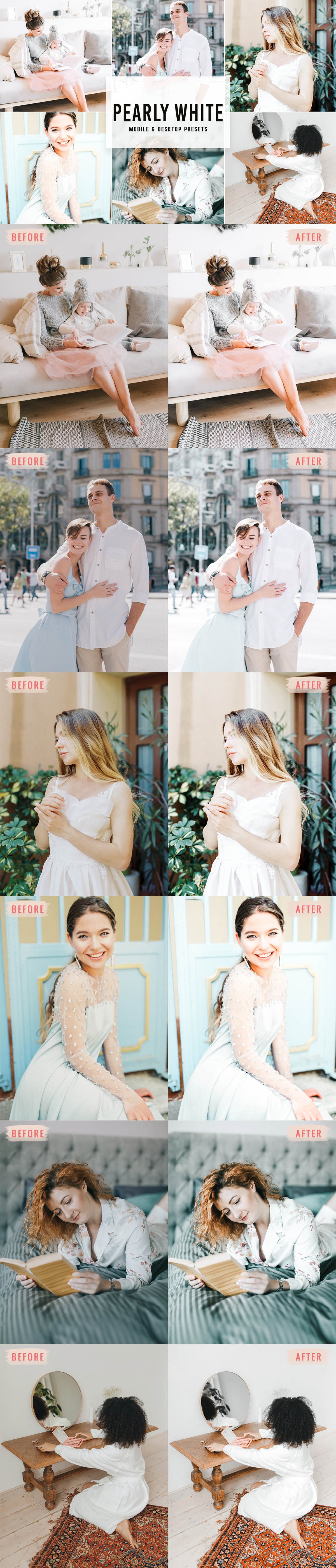 Free Pearly White Lightroom Presets