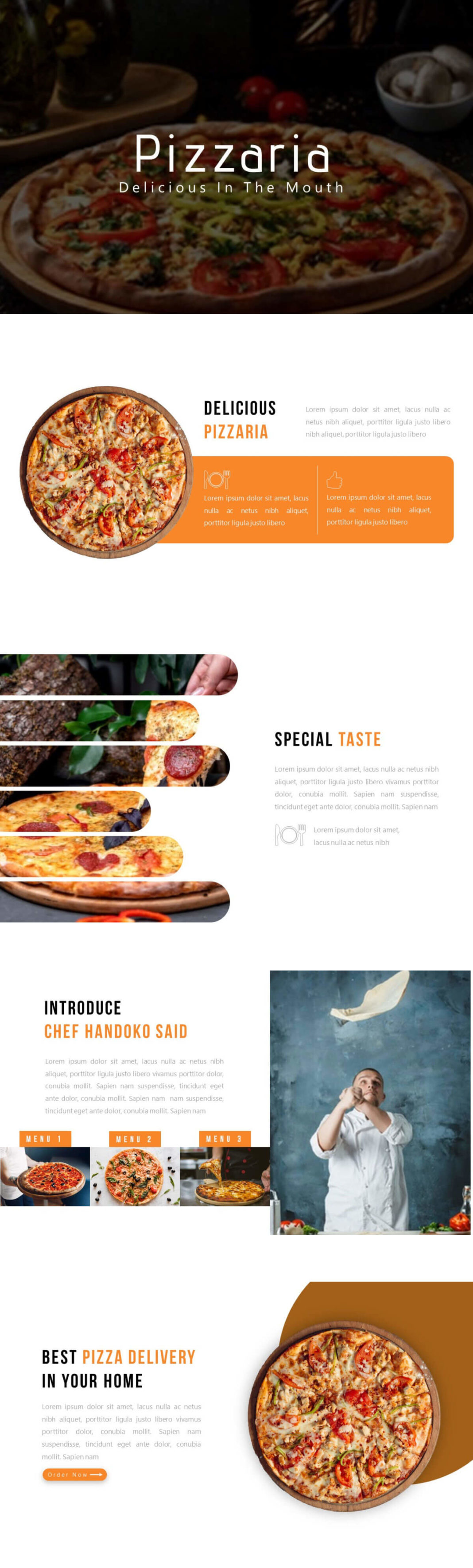 template pizzaria web acappella