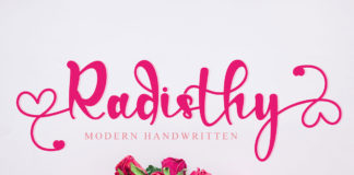 Free Radisthy Handwritten Font