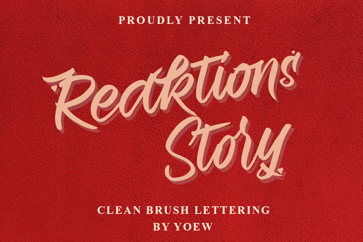 Reaktions Story Brush Font