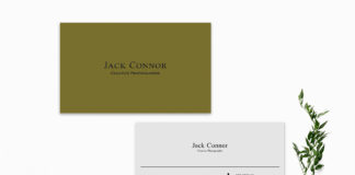 Free Simple Business Card Template V2