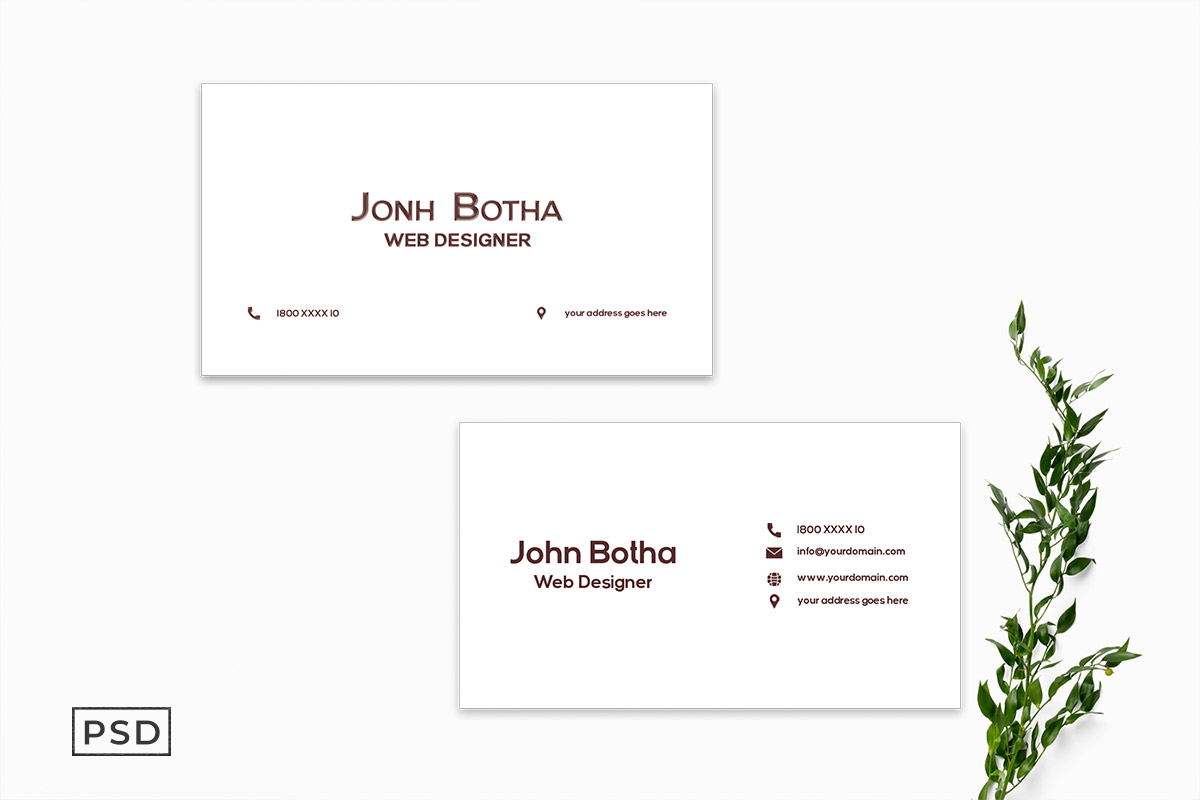 Free Simple Business Card Template V3