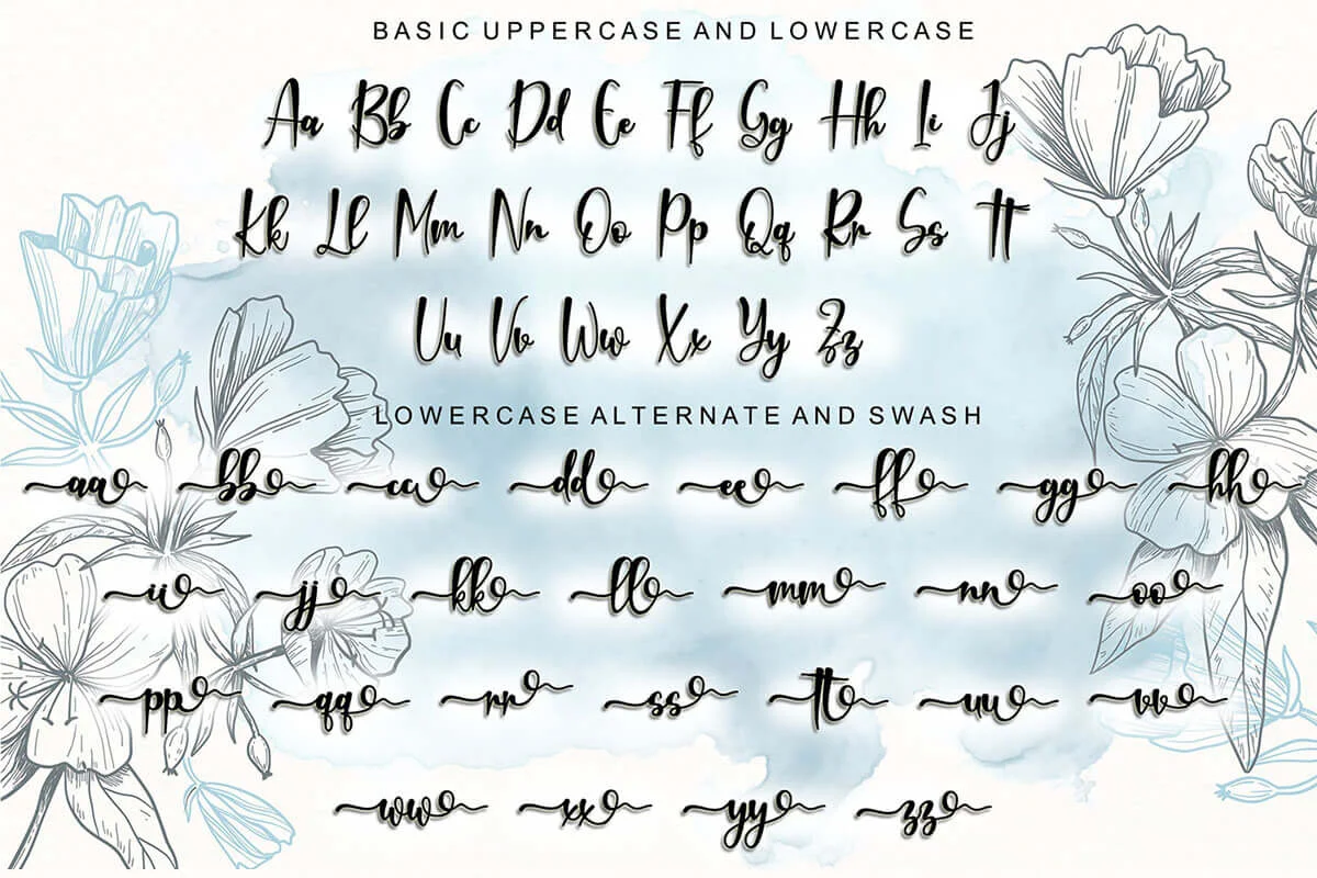 Rabitta Calligraphy Font Preview 4