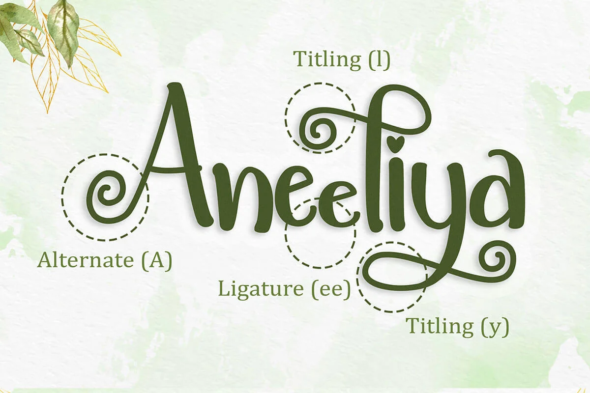 Anayu Calligraphy Font Preview 5