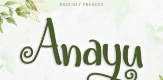 Free Anayu Calligraphy Font