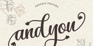 Free Andyou Calligraphy Font