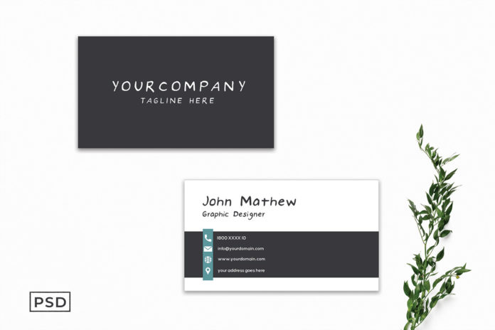 Free Black and White Business Card Template