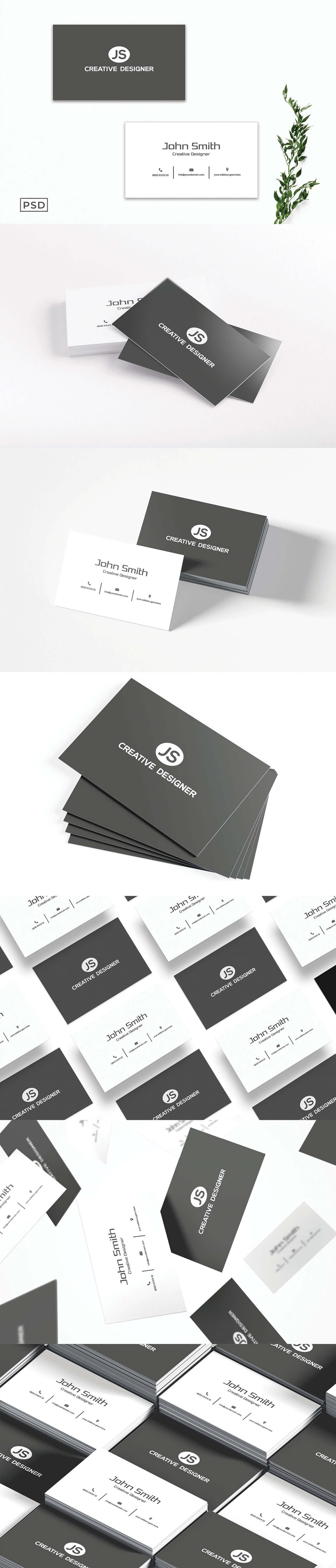 Free Minimal Business Card Template V6