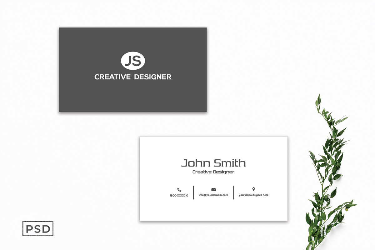 Free Minimal Business Card Template V6