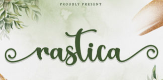 Free Rastica Calligraphy Font