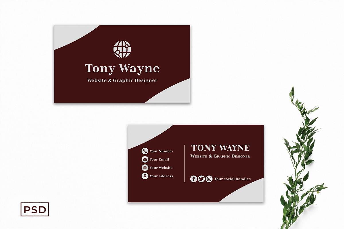 Free Red Creative Business Card Template V2
