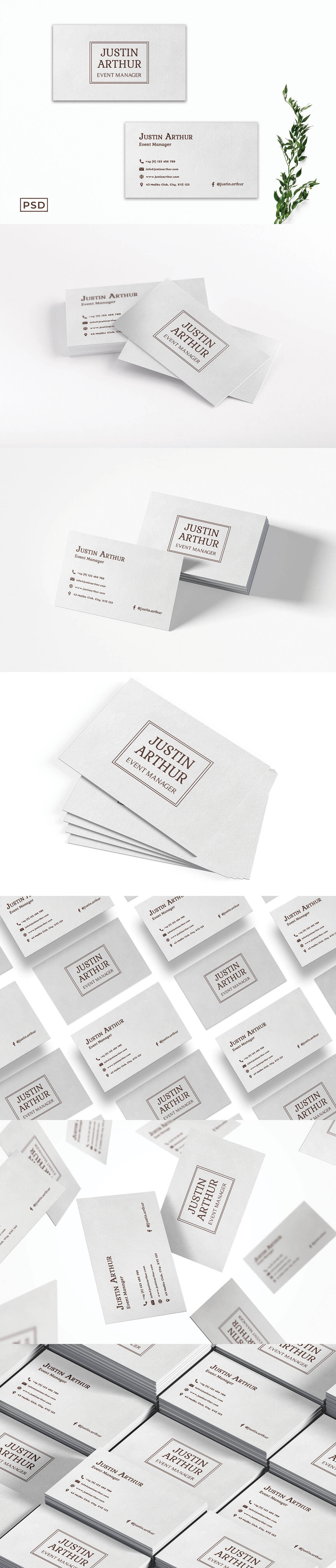 Free Simple Modern Business Card Template V2