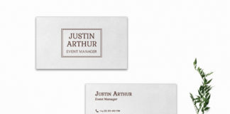 Free Simple Modern Business Card Template V2