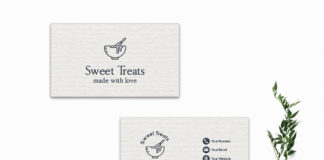 Free Simple White Business Card Template