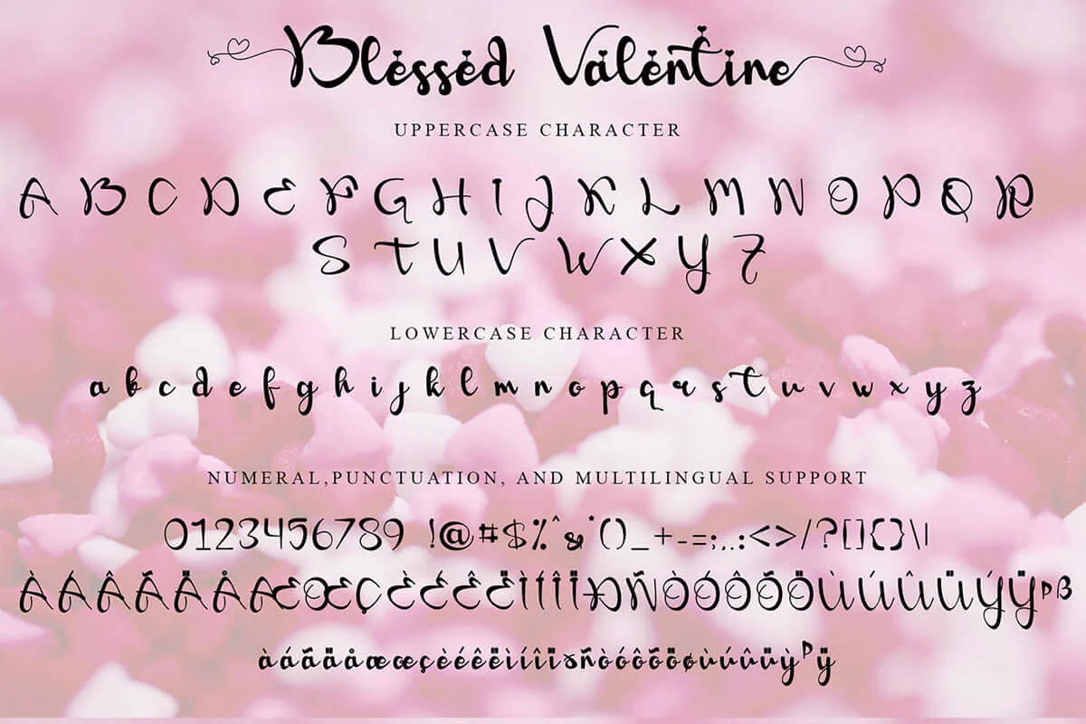 Blessed Valentine Script Font Preview 5