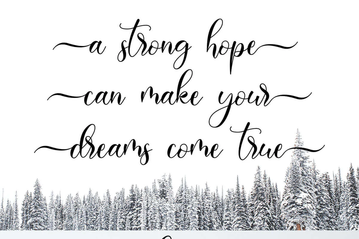 Clara Calligraphy Font Preview 5