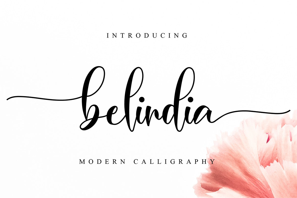 Belindia Calligraphy Font