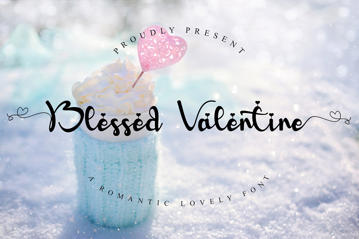 Free Blessed Valentine Script Font