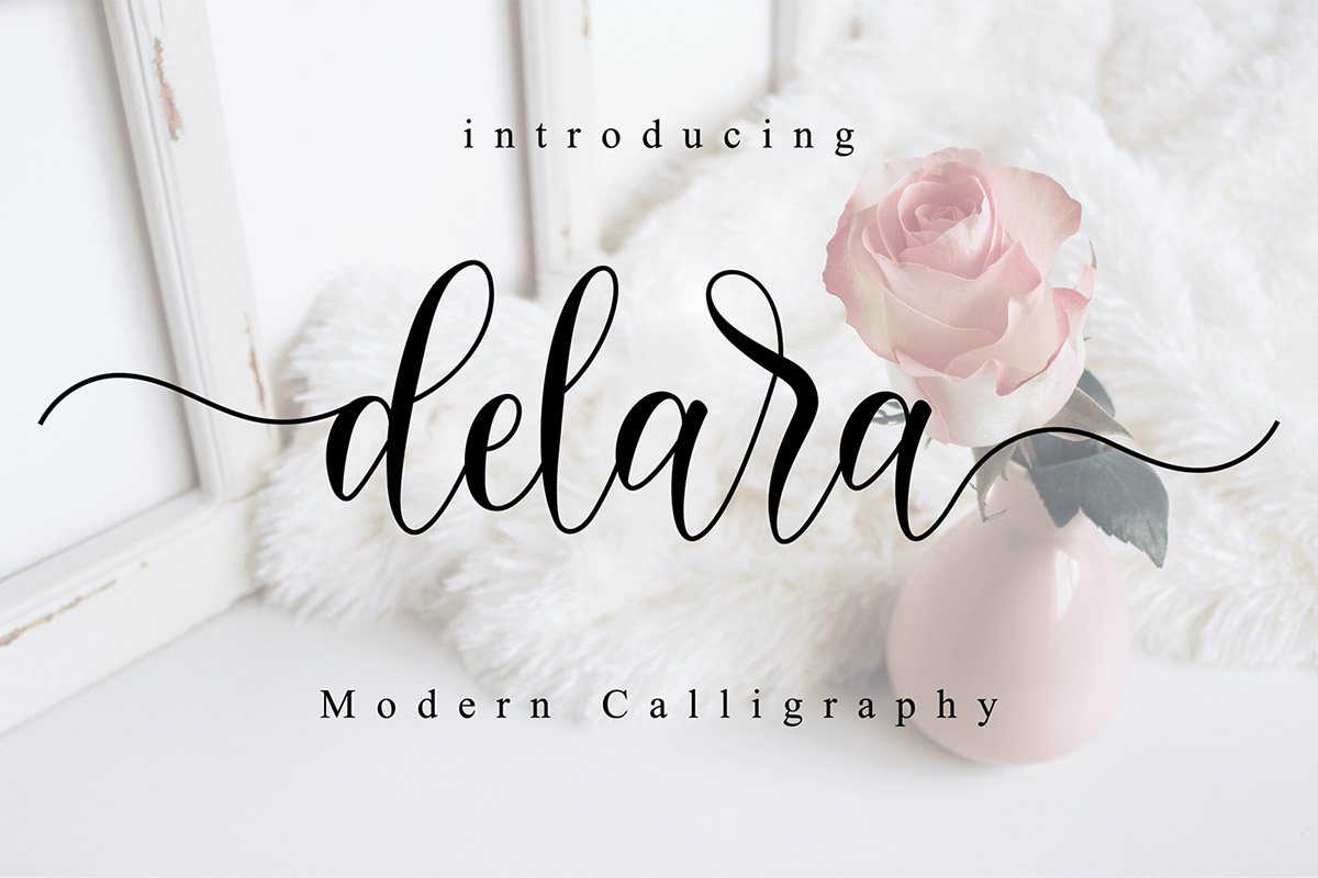 Free Delara Calligraphy Font
