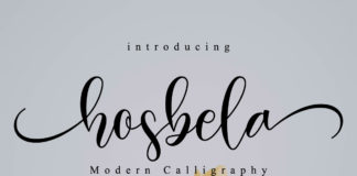Free Hosbela Calligraphy Font