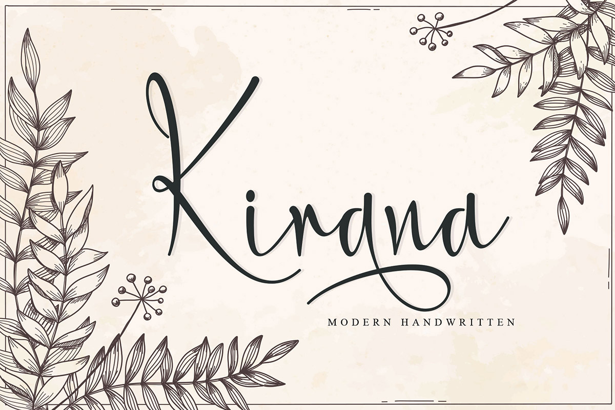 Free Kirana Handwriting Font