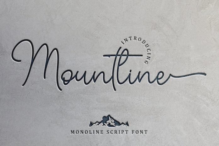 Free Mountline Script Font