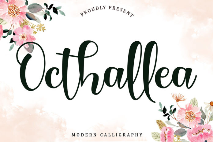 Free Octhallea Calligraphy Font