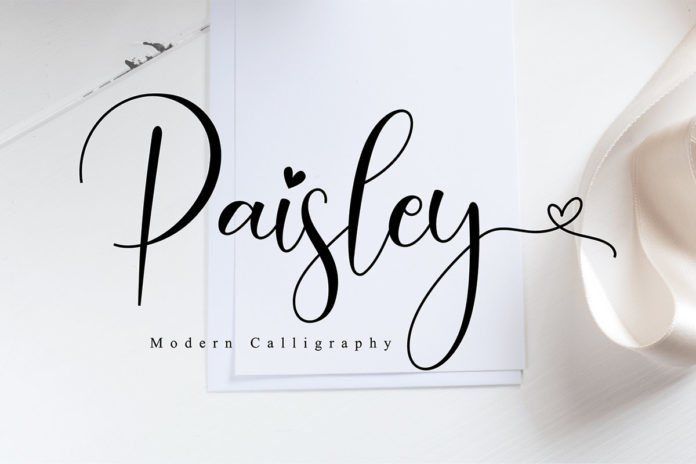Free Paisley Calligraphy Font