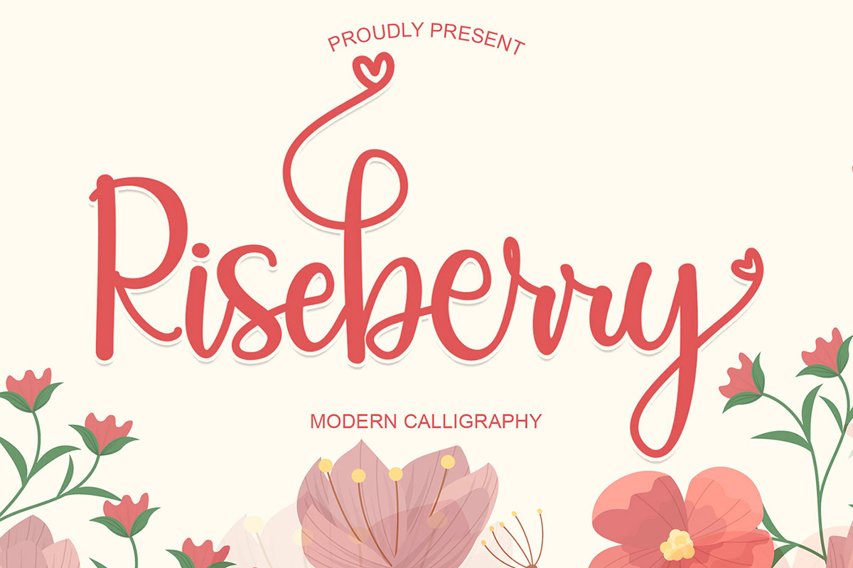 Free Riseberry Calligraphy Font