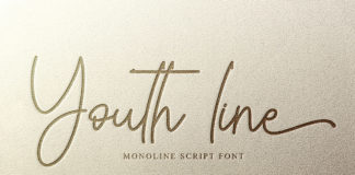 Free Youth Line Script Font
