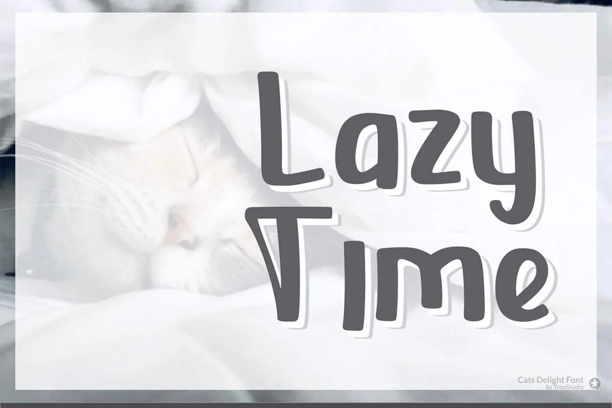 Cats Delight Display Font Preview 1