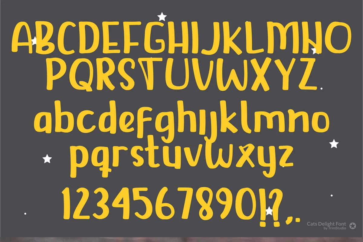 Cats Delight Display Font Preview 2