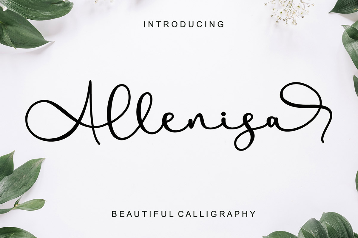 Free Allenisa Calligraphy Font