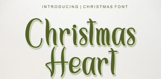 Free Christmas Heart Script Font