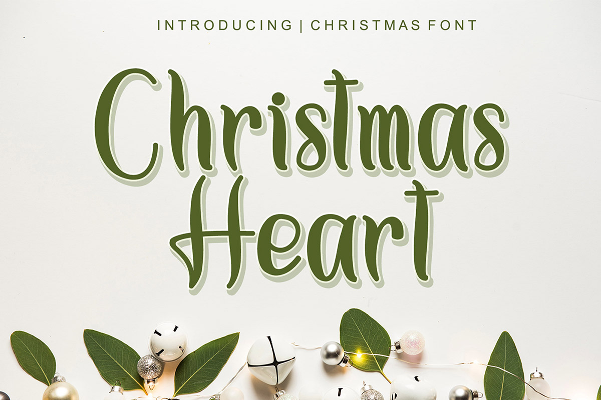 Free Christmas Heart Script Font