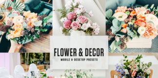 Free Flower & Decor Lightroom Presets