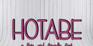 Free Hotabe Display Font