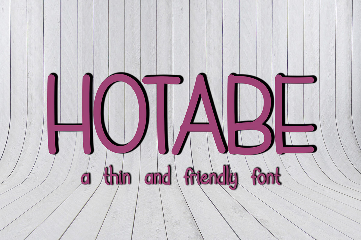 Free Hotabe Display Font