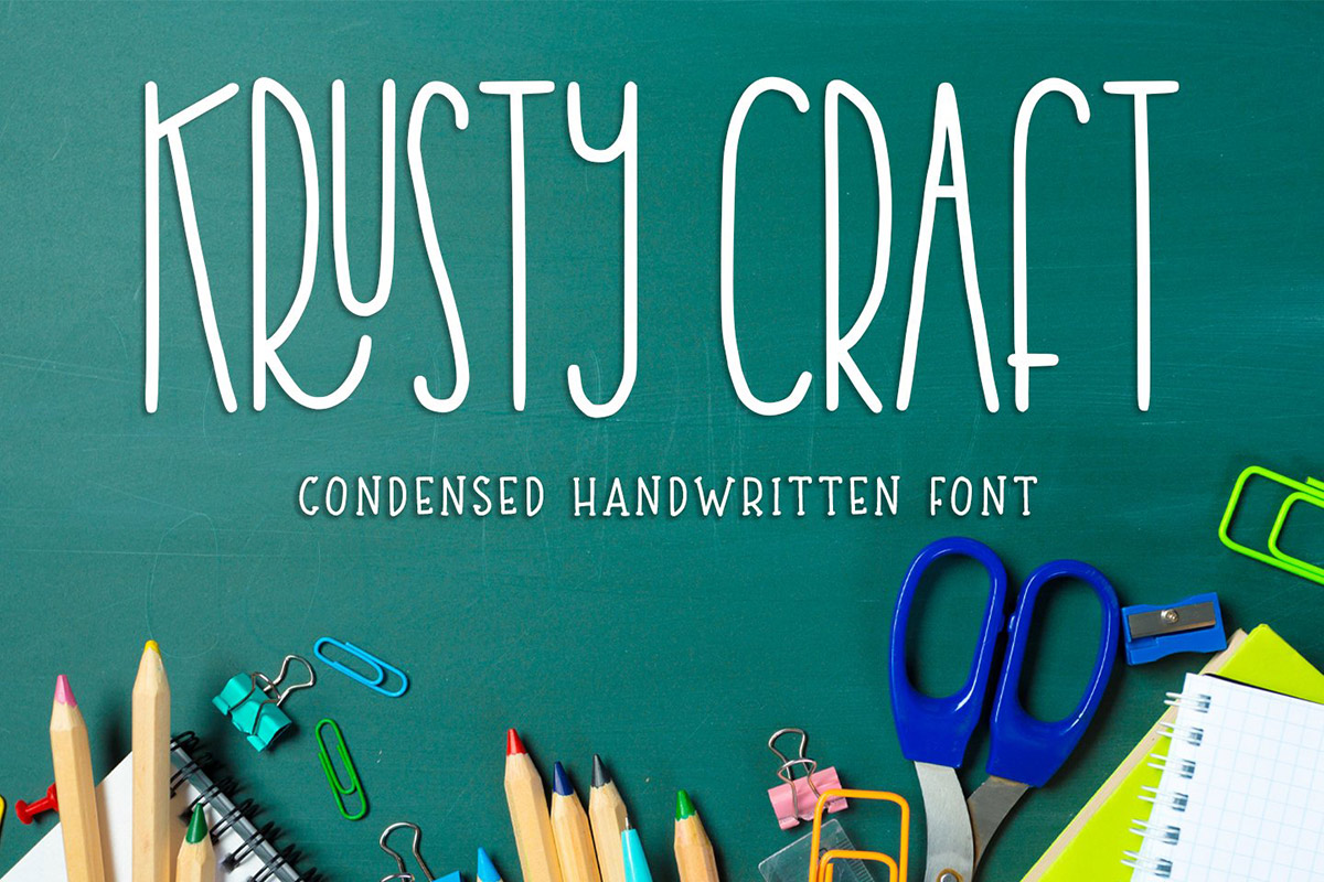 Free Krusty Craft Handwritten Font