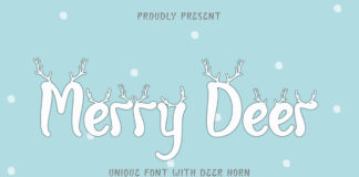 Free Merry Deer Decorative Font
