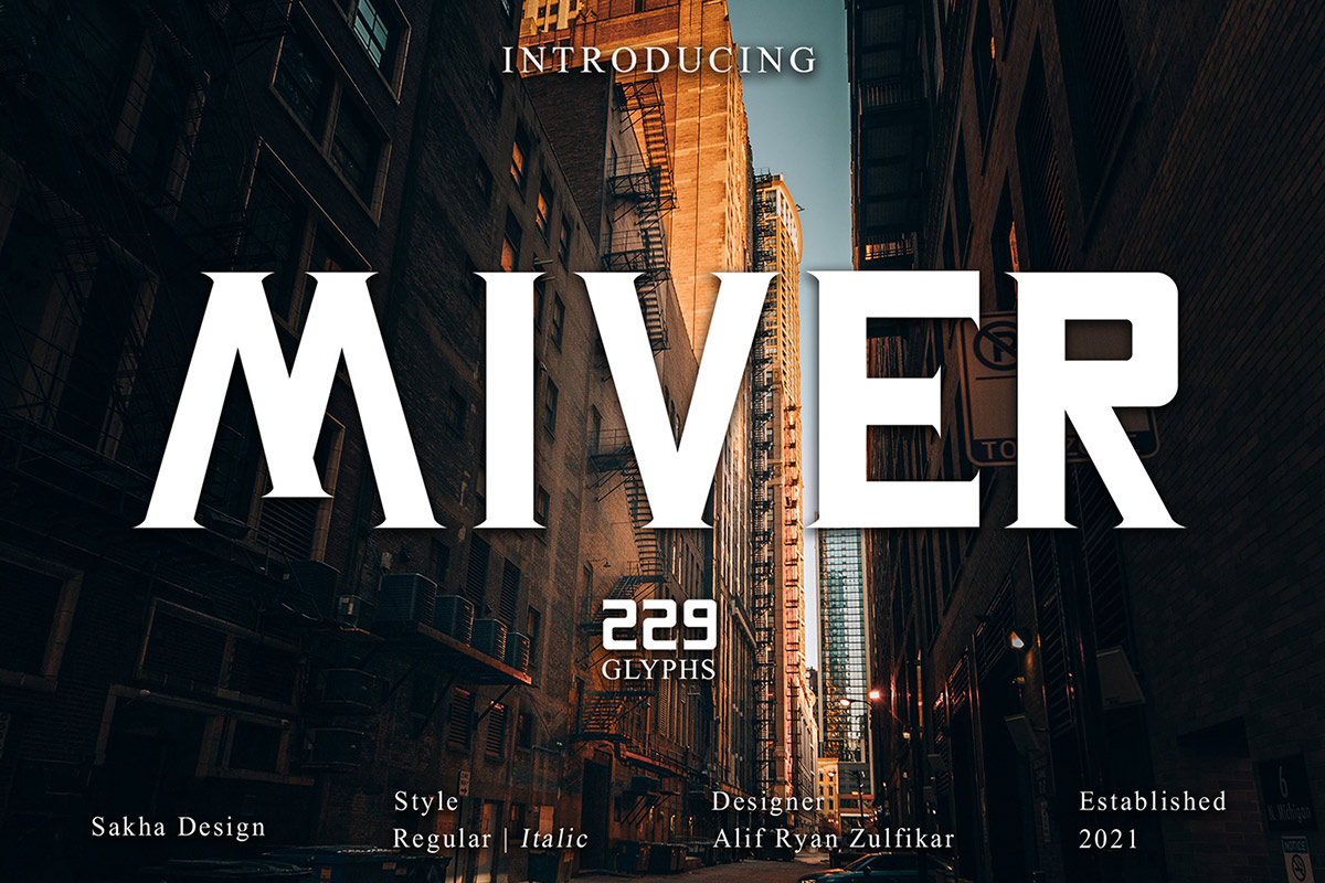 Free Miver Serif Font