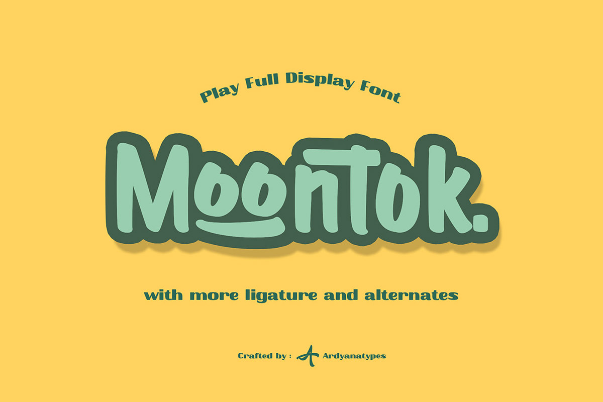Free Moontok Display Font