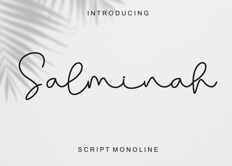 Free Salminah Script Font