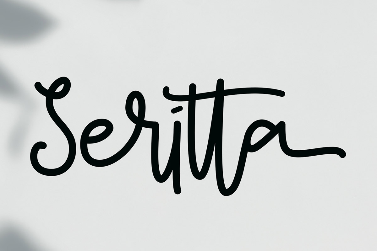 Free Seritta Monoline Font