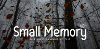 Free Small Memory Handwritten Font