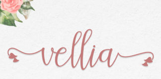 Free Vellia Calligraphy Font