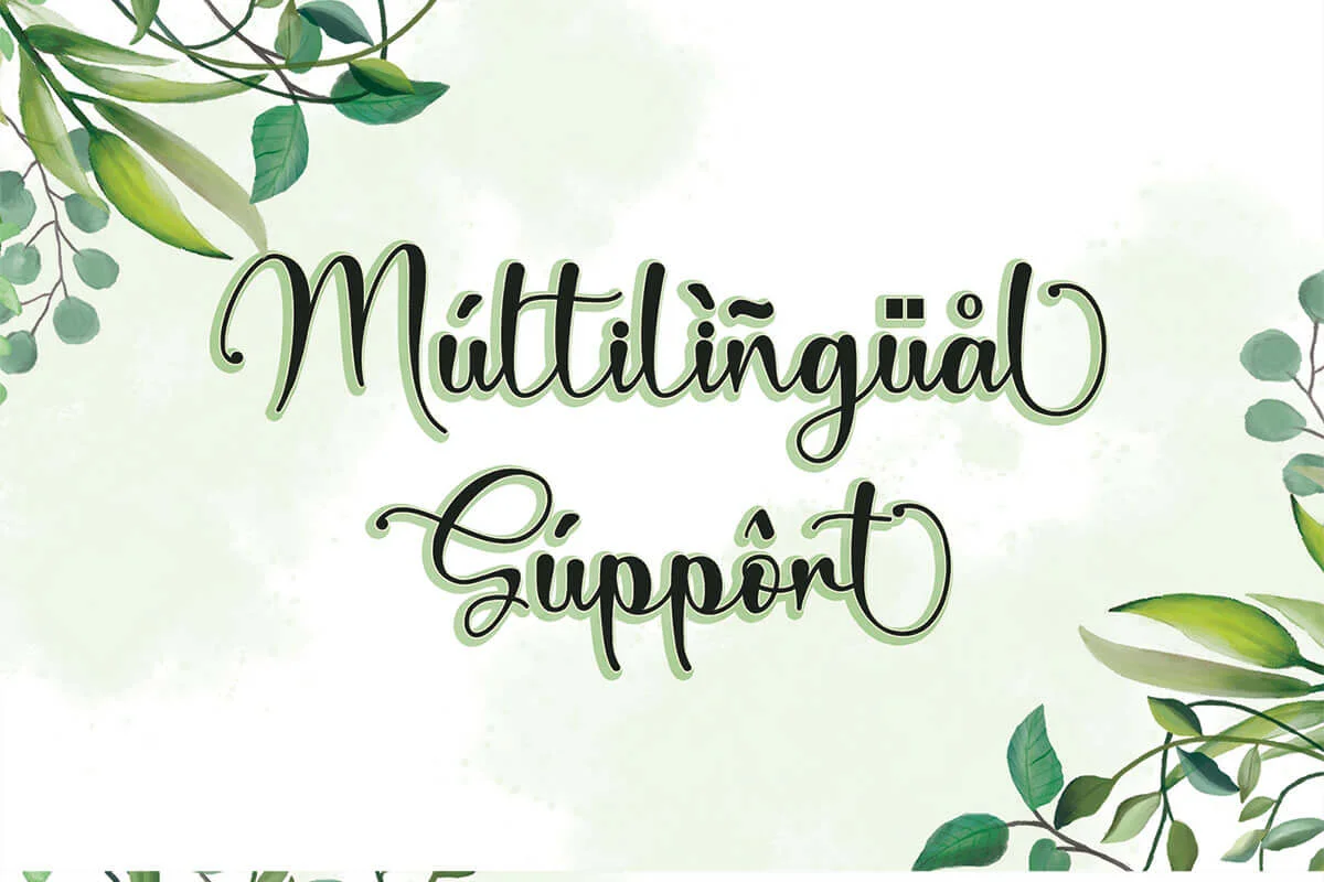 Mathella Calligraphy Font Preview 5