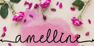 Free Amelline Calligraphy Font